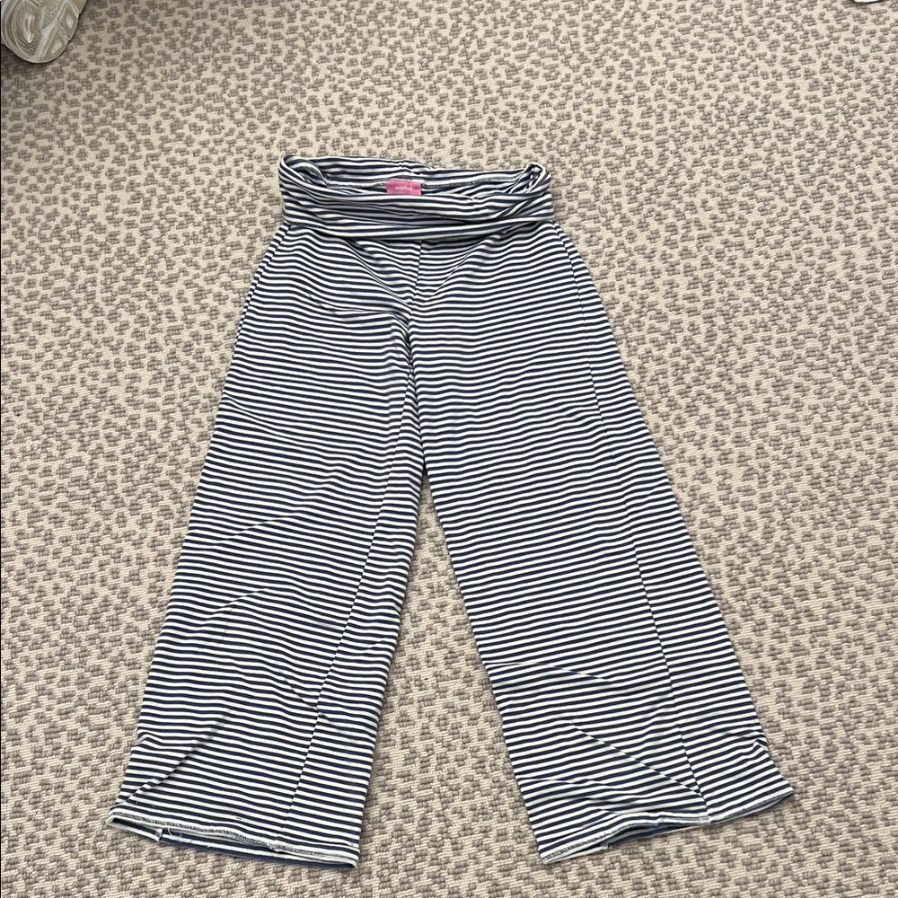 Edikted Black and White Striped Pants